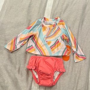 3-6M. Rash guard/swimsuit